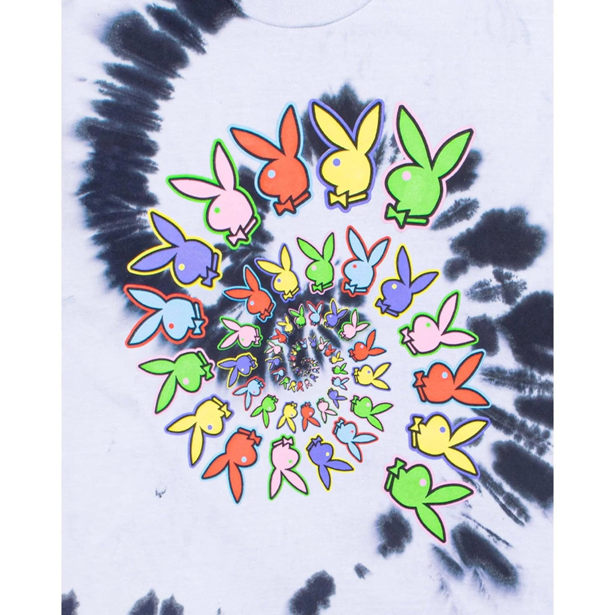 Playboy x Color Bars Spiral Tie-Dye T-Shirt