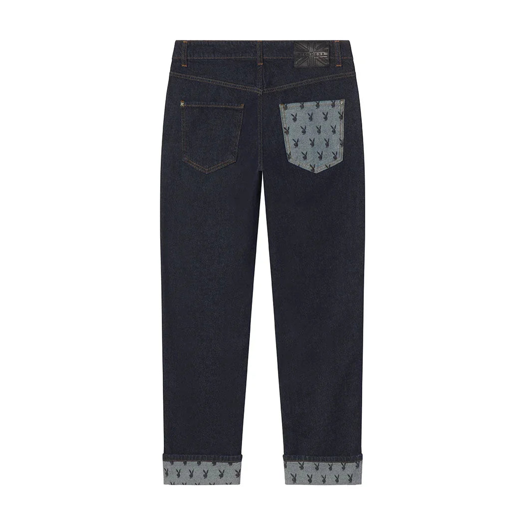 Playboy x John Richmond Denim Pants - Dark Blue