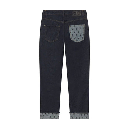 Playboy x John Richmond Denim Pants - Dark Blue
