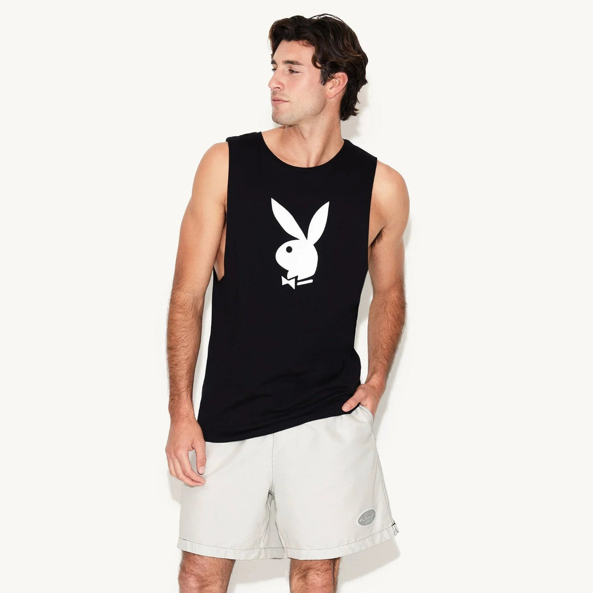 Playboy Rabbit Head Muscle Tank