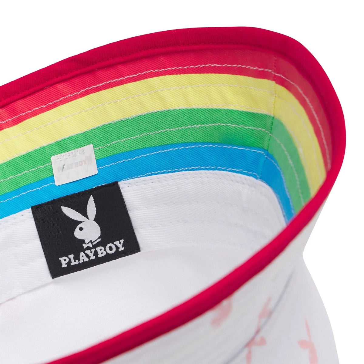 Playboy Rainbow Lining Rabbit Head Bucket Hat