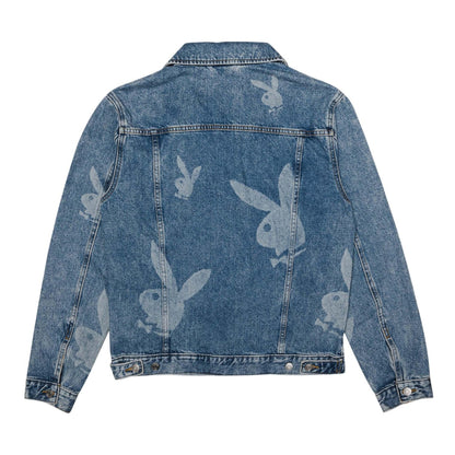 Playboy Repeating Logo Denim Jacket