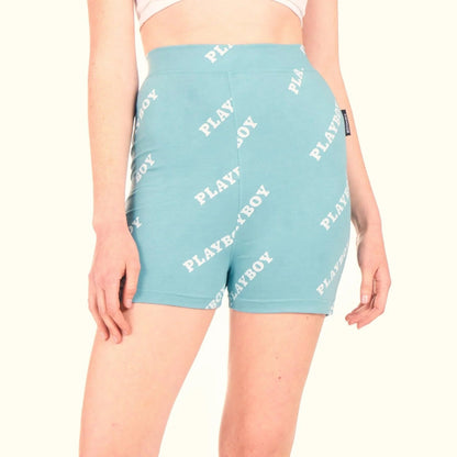Playboy Repeating Masthead Bike Shorts