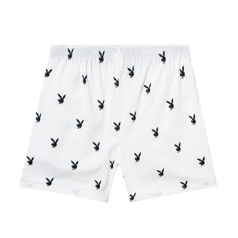 Playboy Repeating Rabbit Head Lounge Shorts