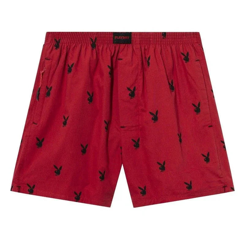 Playboy Repeating Rabbit Head Lounge Shorts