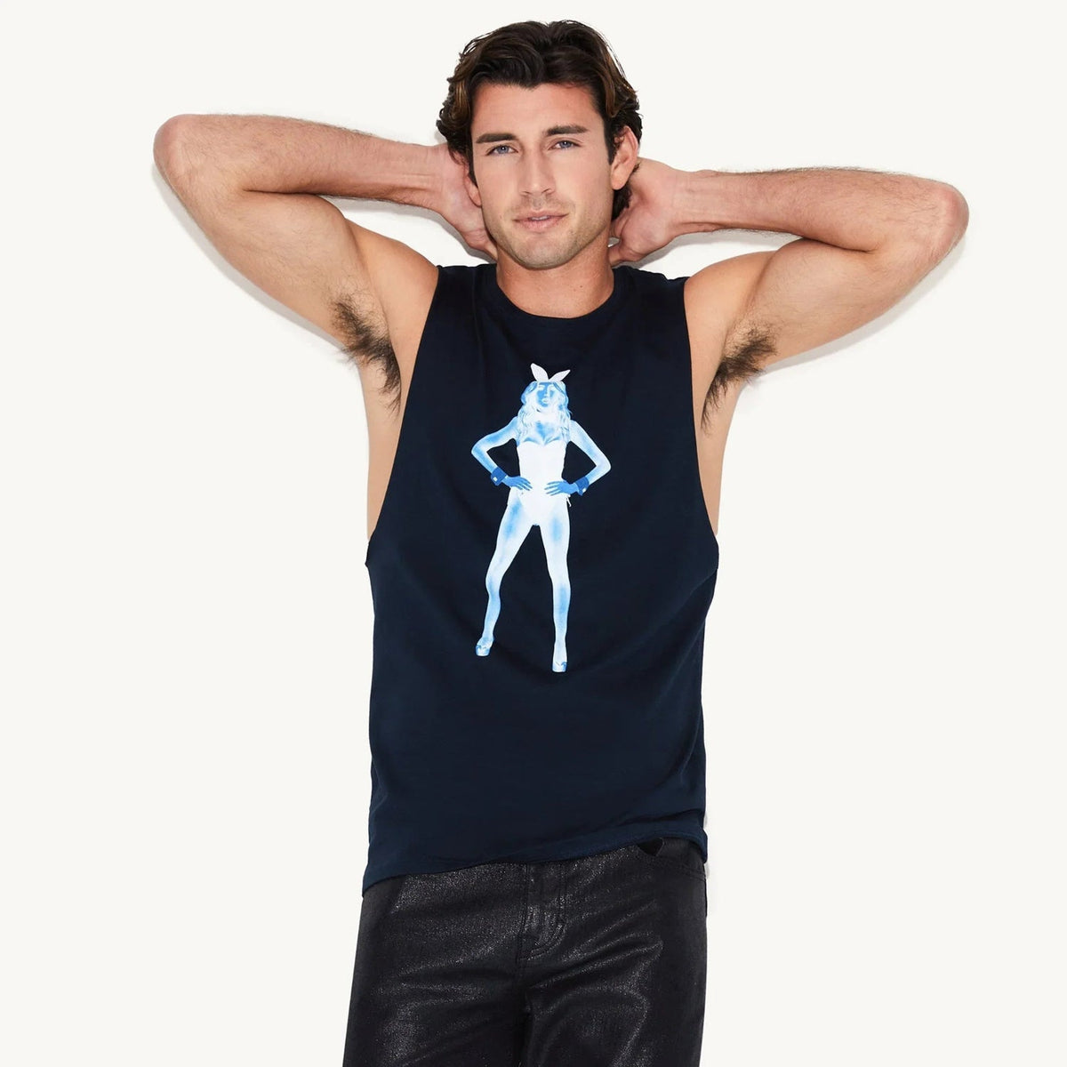 Playboy September 2015 Playmate X-Ray Muscle Tank - Deep Blue