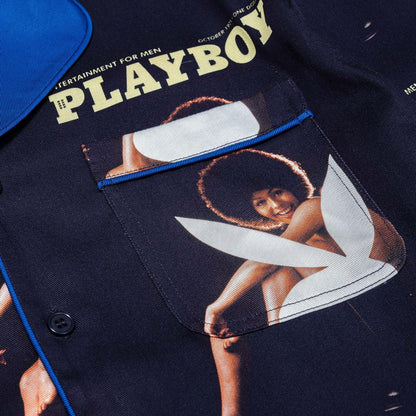 Playboy x Soulland October 1971 Playboy Long Sleeve Camp Shirt