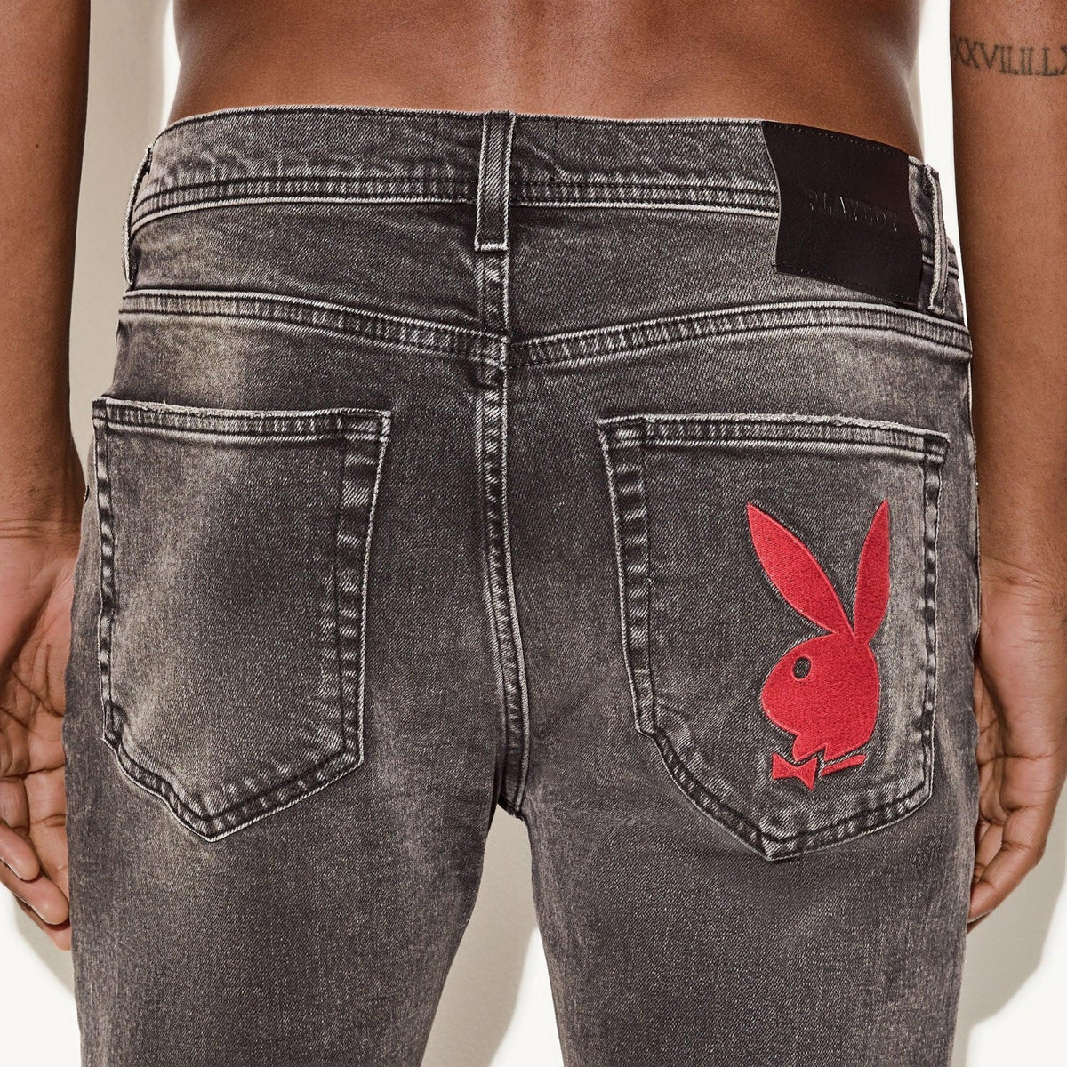 Playboy The Playboy Skinny Jean Grey Destroy - Grey Destroy