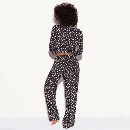 Playboy The Playboy Slumber Bunny Pajama Set - Black