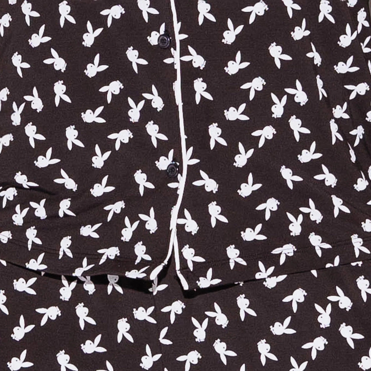 Playboy The Playboy Slumber Bunny Pajama Set - Black