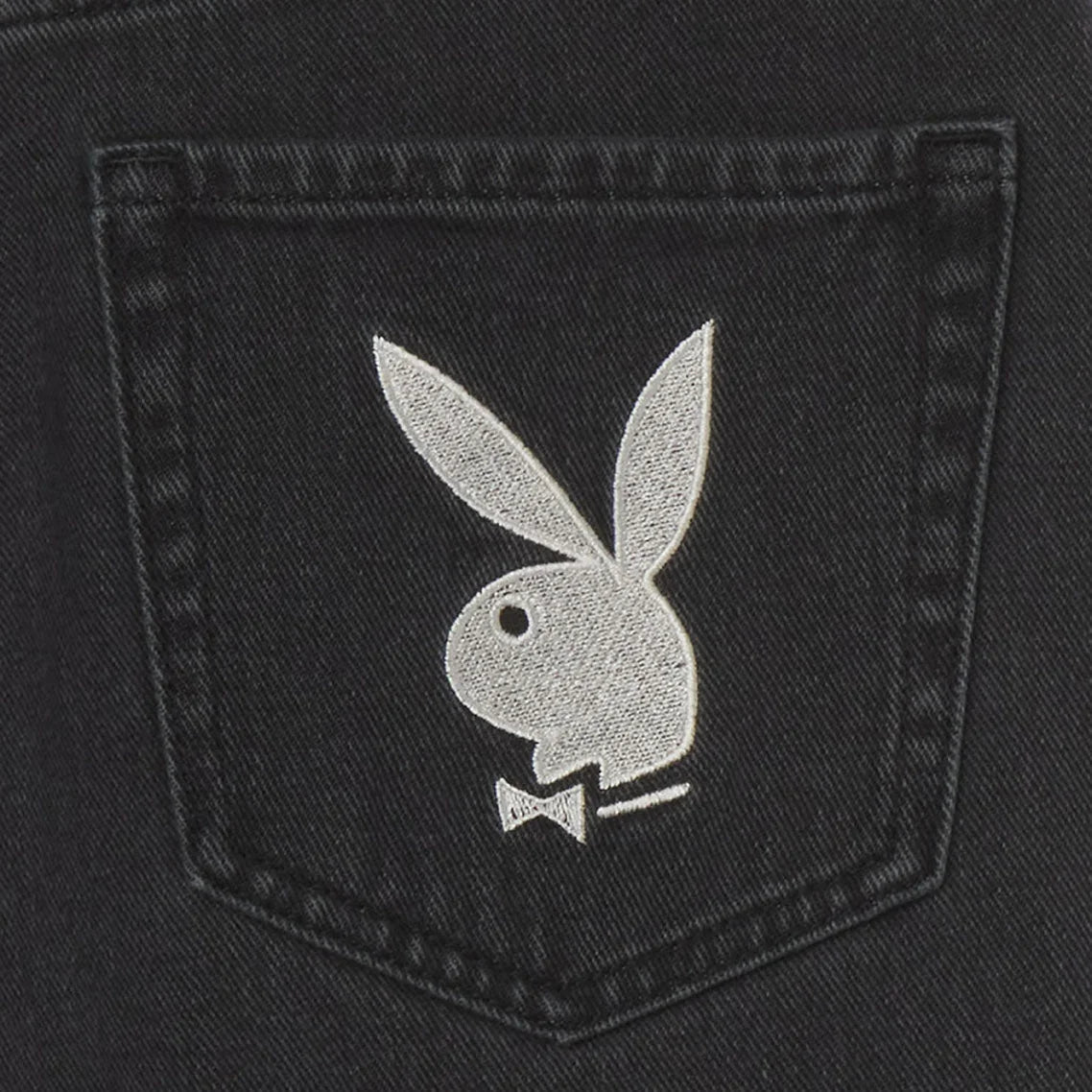 Playboy Women's 90s Boyfriend Denim Pants - Midnight