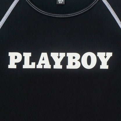 Playboy Women's Active Contrast Stitch Tee