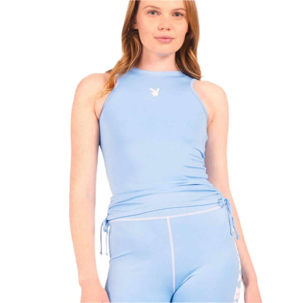 Playboy Women's Active Ruched Tank Top