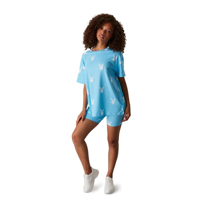 Playboy Women's All Over Bunny Tee