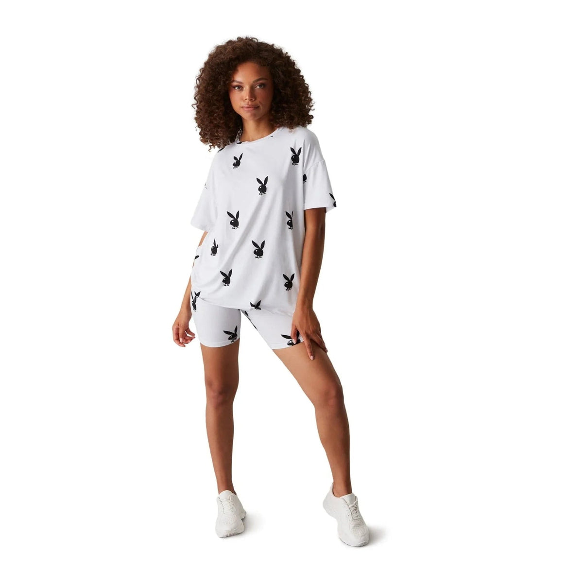 Playboy Women's All Over Bunny Tee