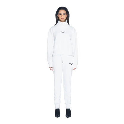 Playboy Women's Aviation Wings High Neck Cropped Sweatshirt