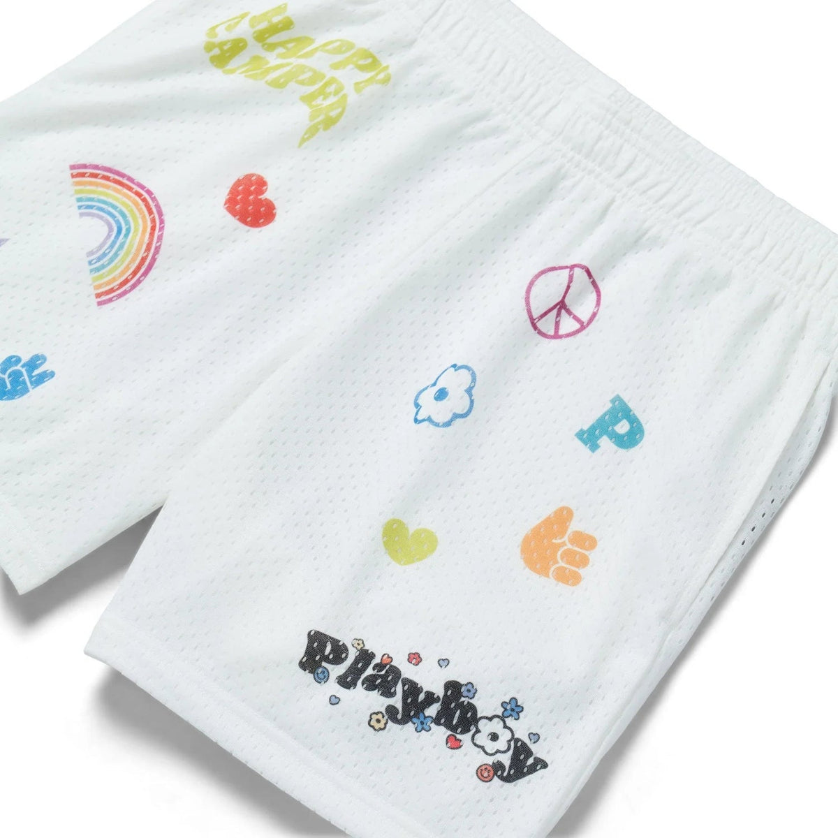 Playboy Women's Basketball Shorts - Star white