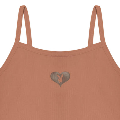 Playboy Women's Bunny Heart Binded Cami - Beaver fur