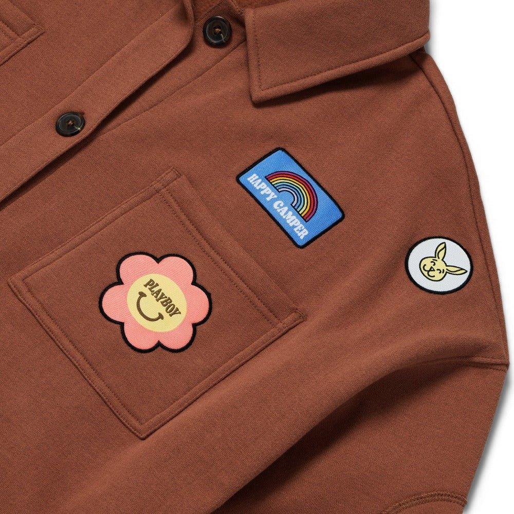 Playboy Women's Camp Button Down Shirt - Acorn