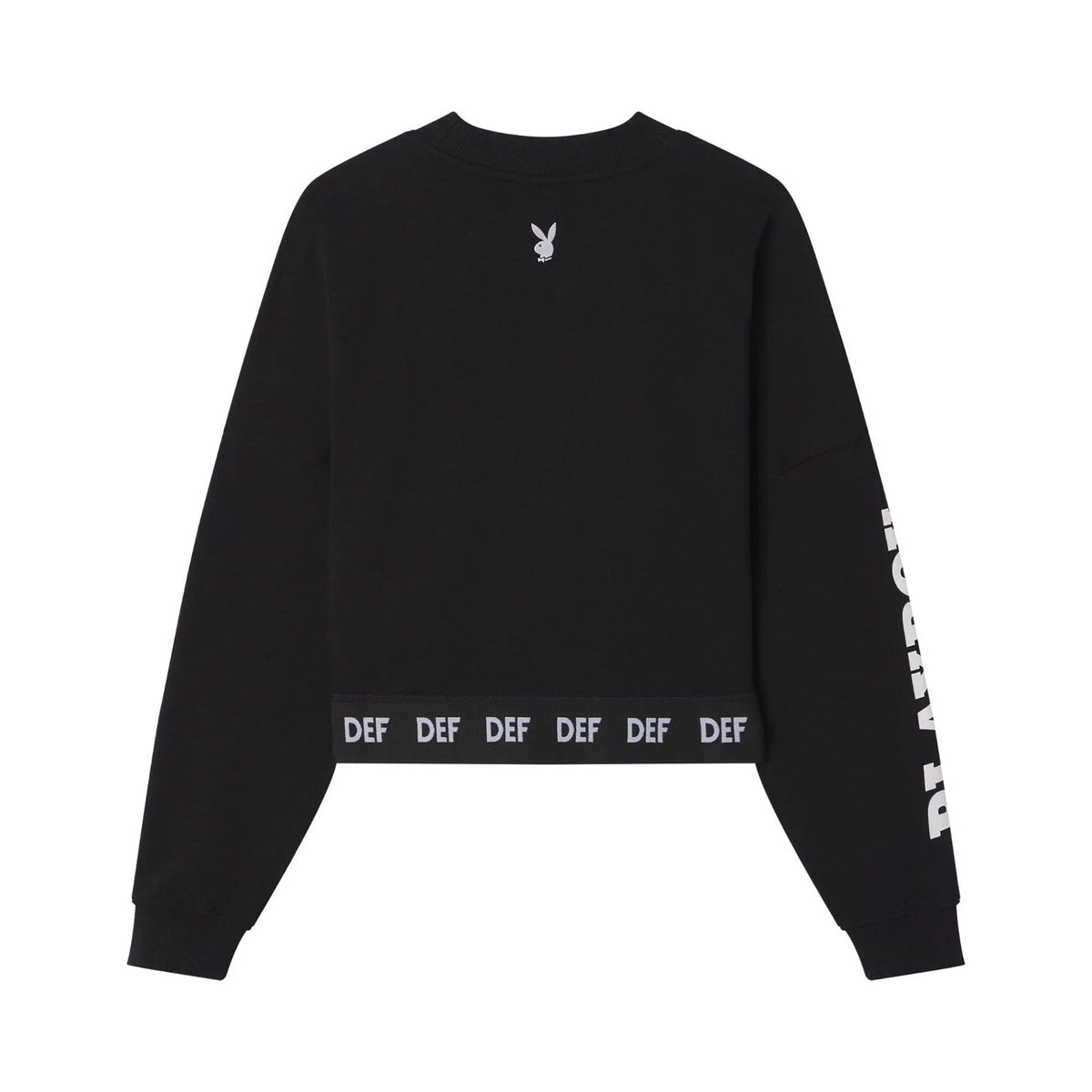 Playboy Women's Cropped Logo Crewneck Sweatshirt