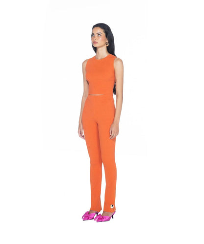 Playboy Women's Cropped Ribbed Tank