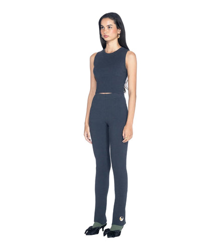 Playboy Women's Cropped Ribbed Tank