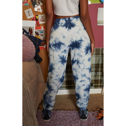 Playboy Women's Crystal Tie-Dye Sweatpant - Crystal Blue