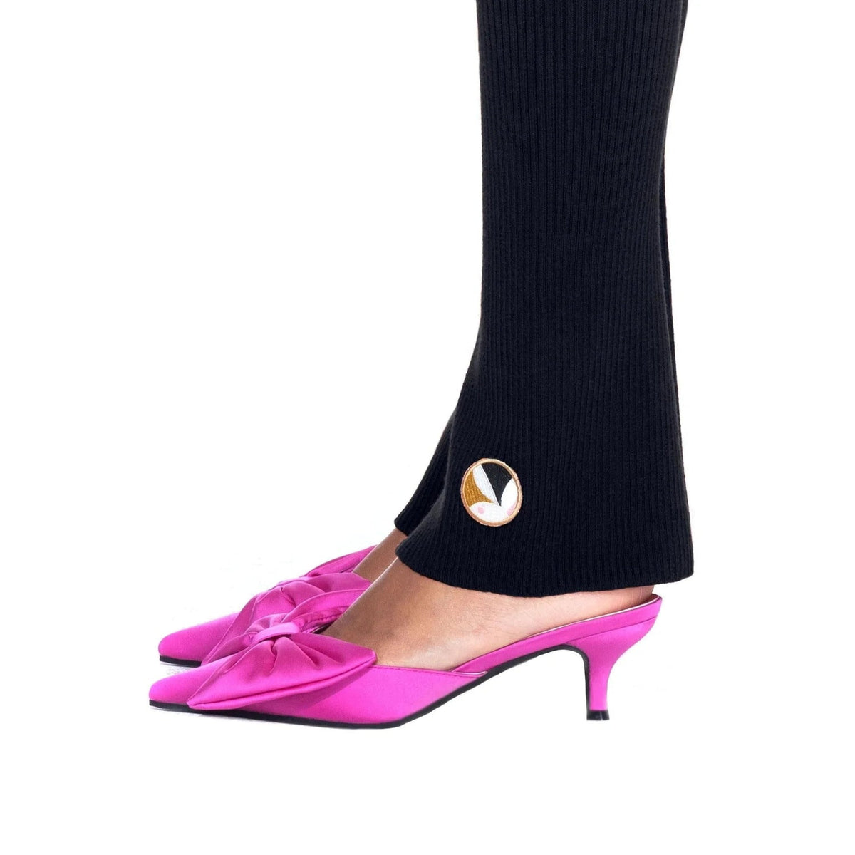 Playboy Women's Flared Ribbed Leggings