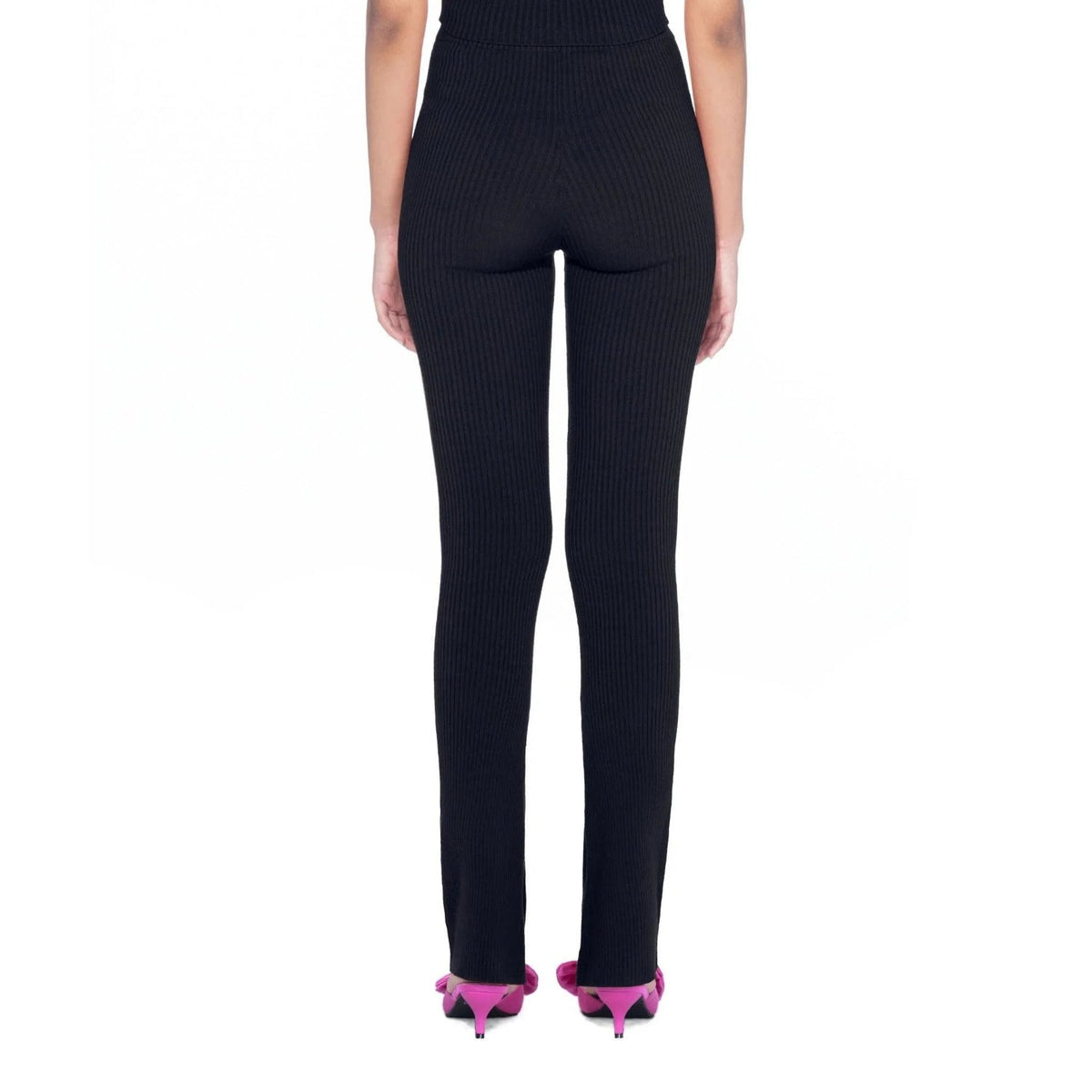 Playboy Women's Flared Ribbed Leggings
