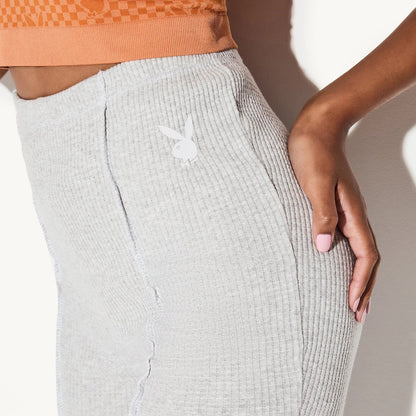 Playboy Women's Ribbed Flare Pants