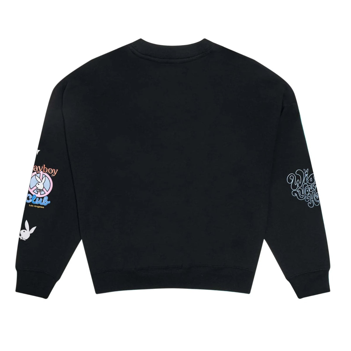 Playboy Women's Smile Club Oversized Crewneck Sweatshirt