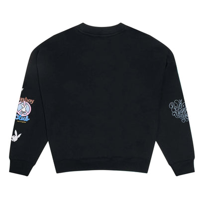 Playboy Women's Smile Club Oversized Crewneck Sweatshirt