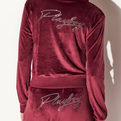 Playboy Women's Velour Jacket