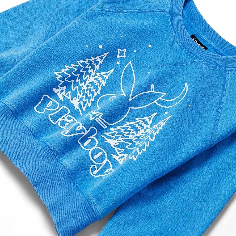 Playboy Women's Vintage Raglan Crewneck Sweatshirt