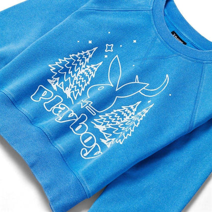 Playboy Women's Vintage Raglan Crewneck Sweatshirt
