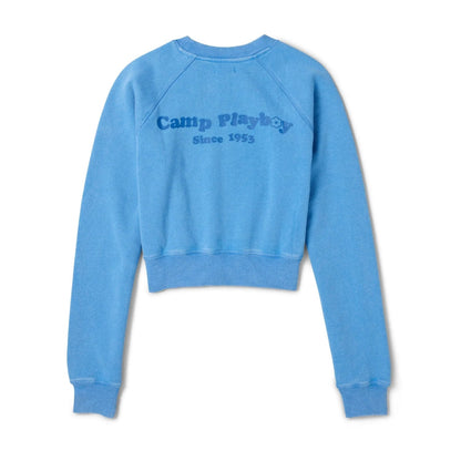 Playboy Women's Vintage Raglan Crewneck Sweatshirt